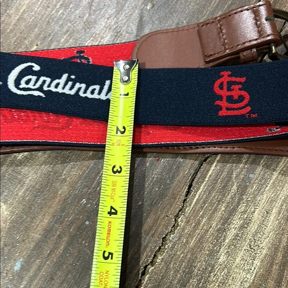 St. Louis Cardinals Women's Team Logo Belt - Navy and Red